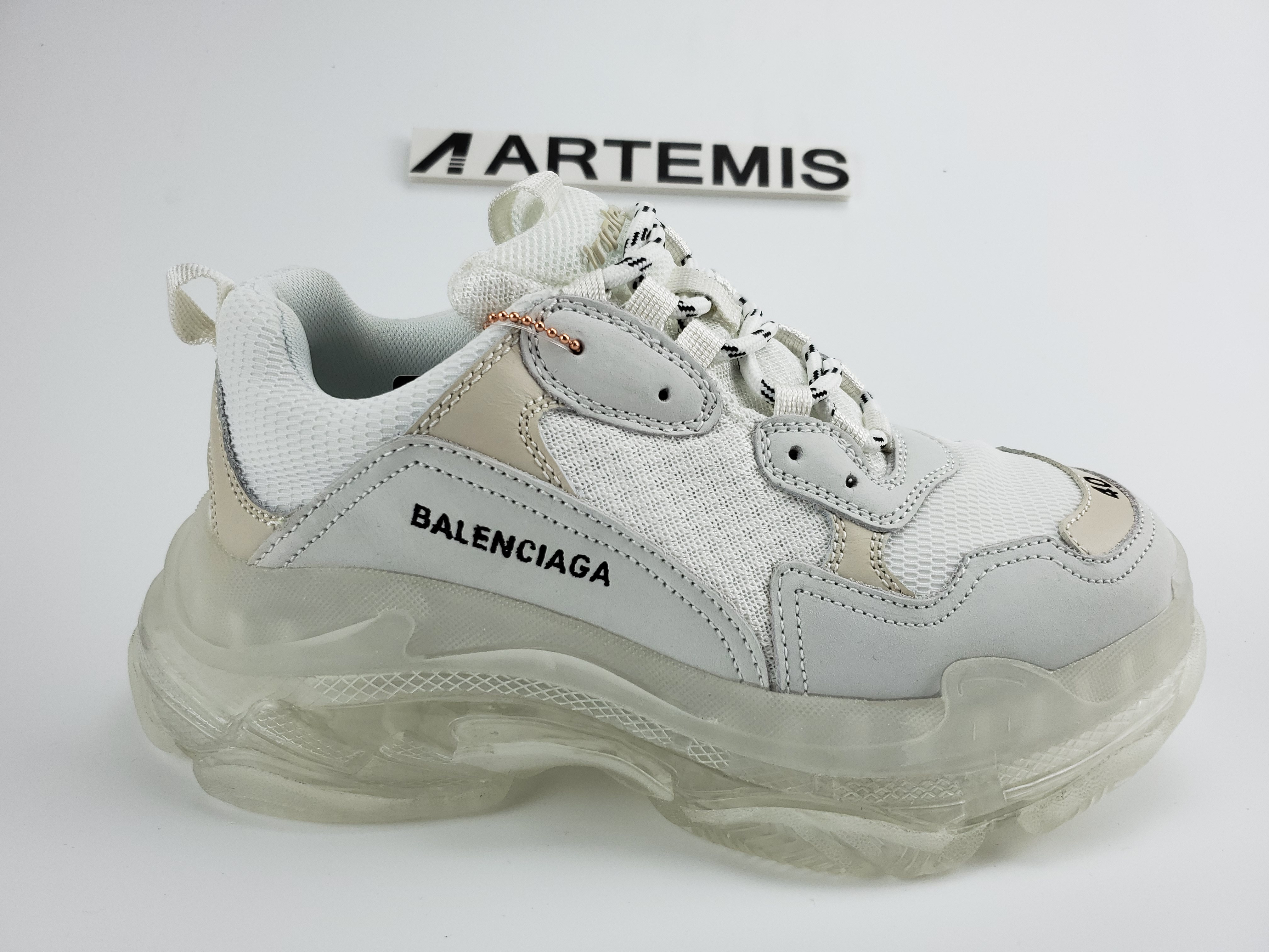 Balenciga Triple S Clear Sole White