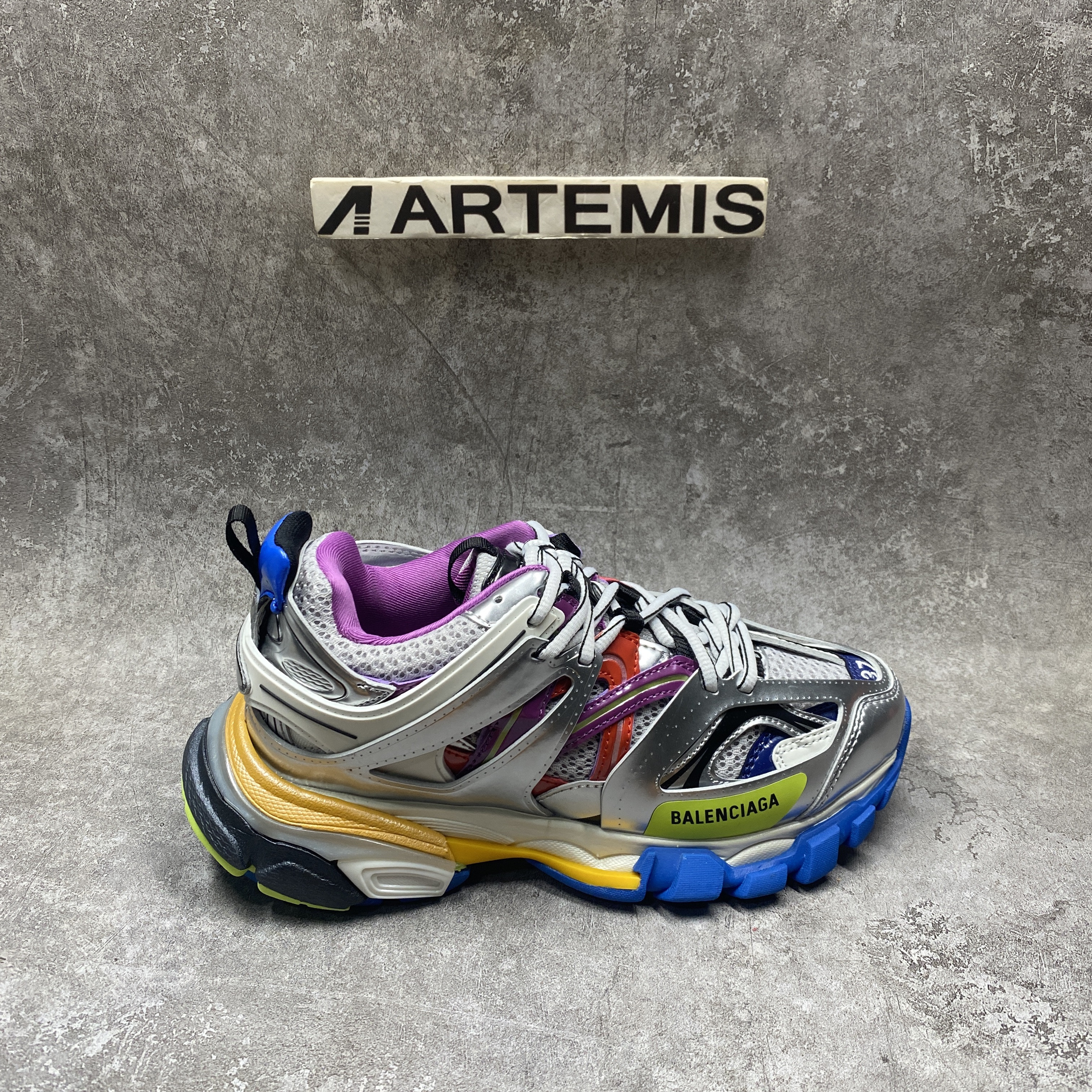 Balenciga Track Sneaker in Silver