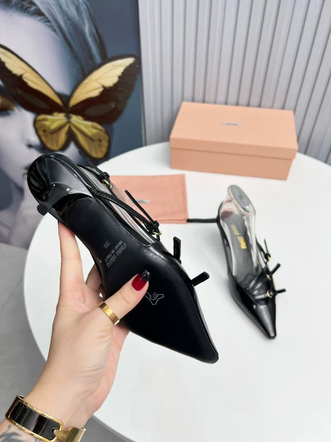 UA Miu Miu Slingbacks with Buckles