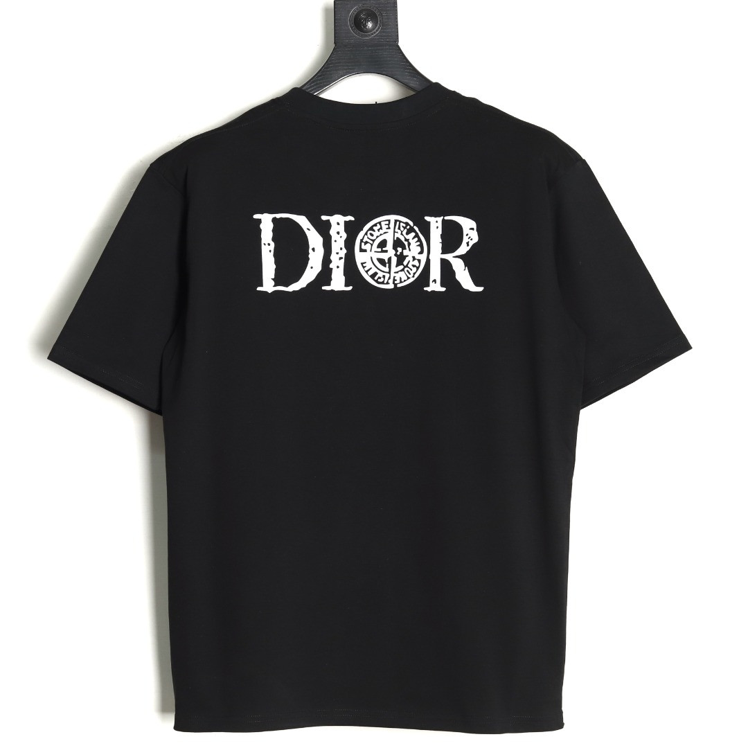 D*or x stone island 25ss short-sleeved t-shirt