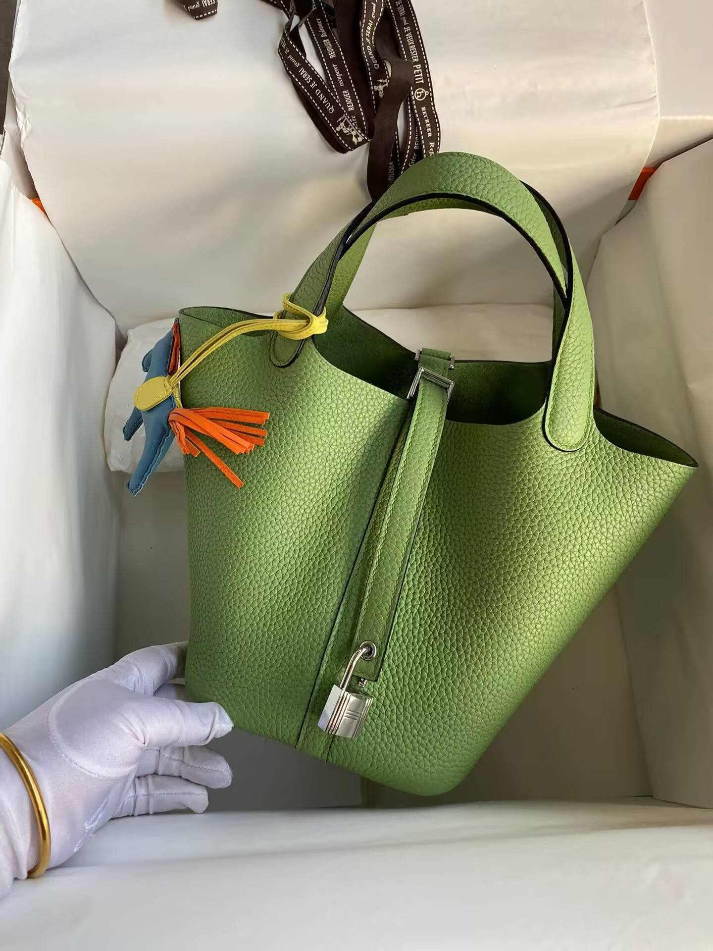 H**mes picotin 18cm without original box(horse charm not included)
