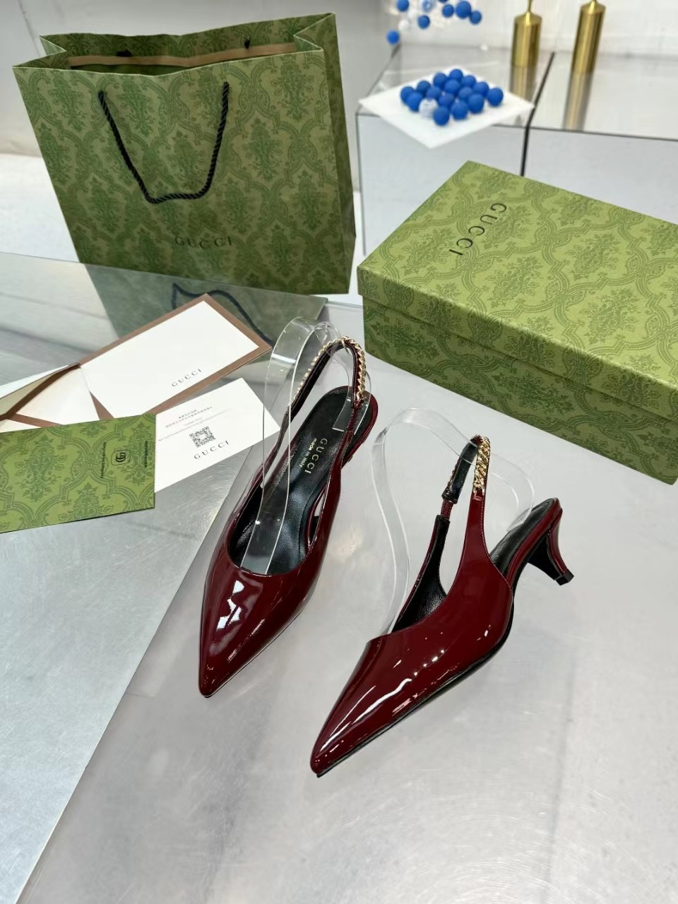 G*u*i signoria slingback pump mid-heel shoes