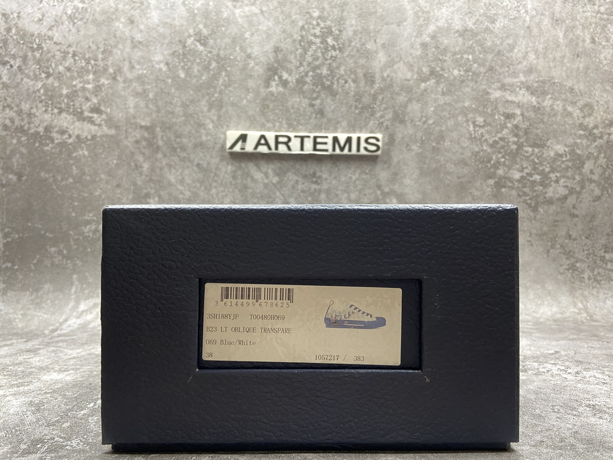 D*or b23 low top blue oblique