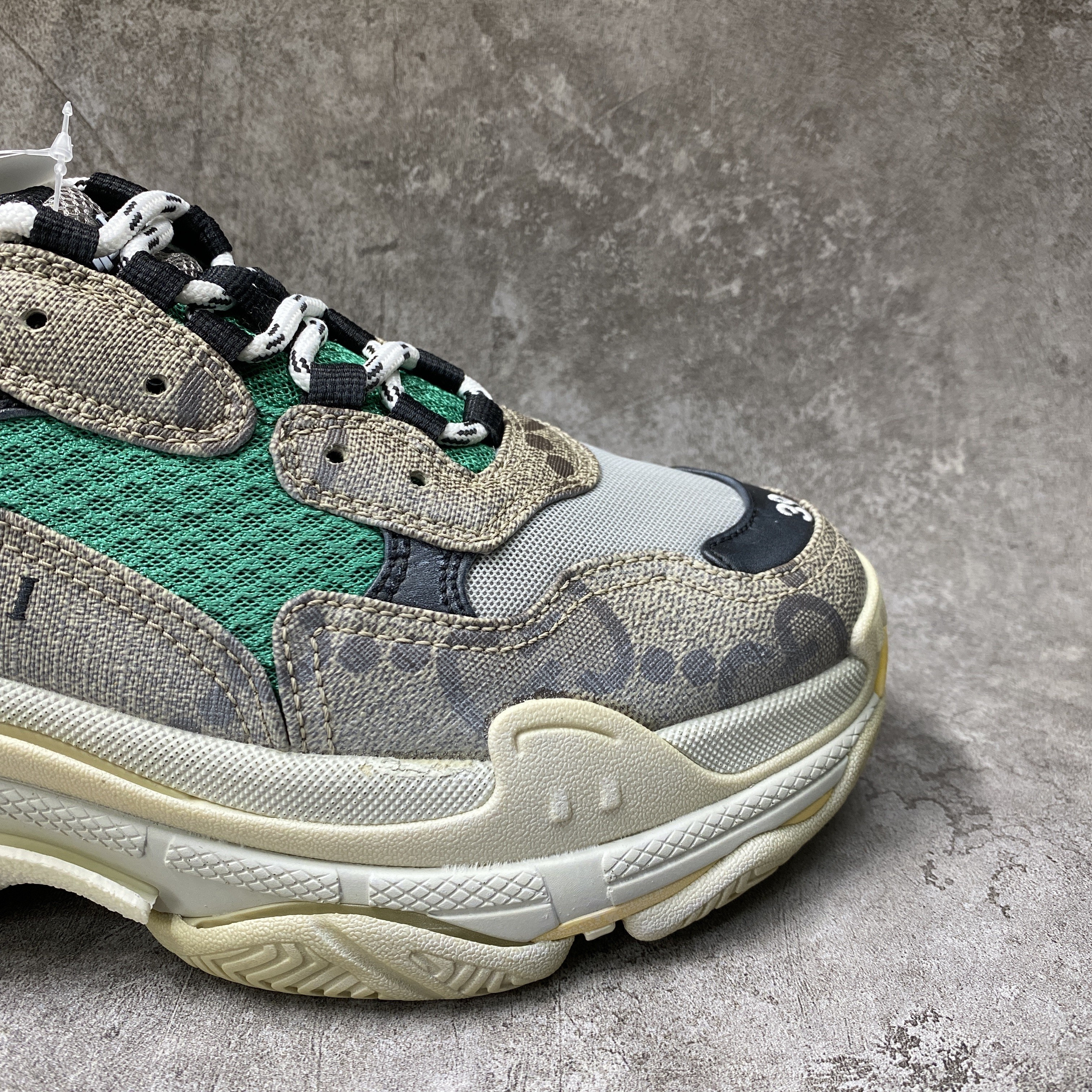 Balenciga x G The Hacker Project Triple Beige Green Yellow