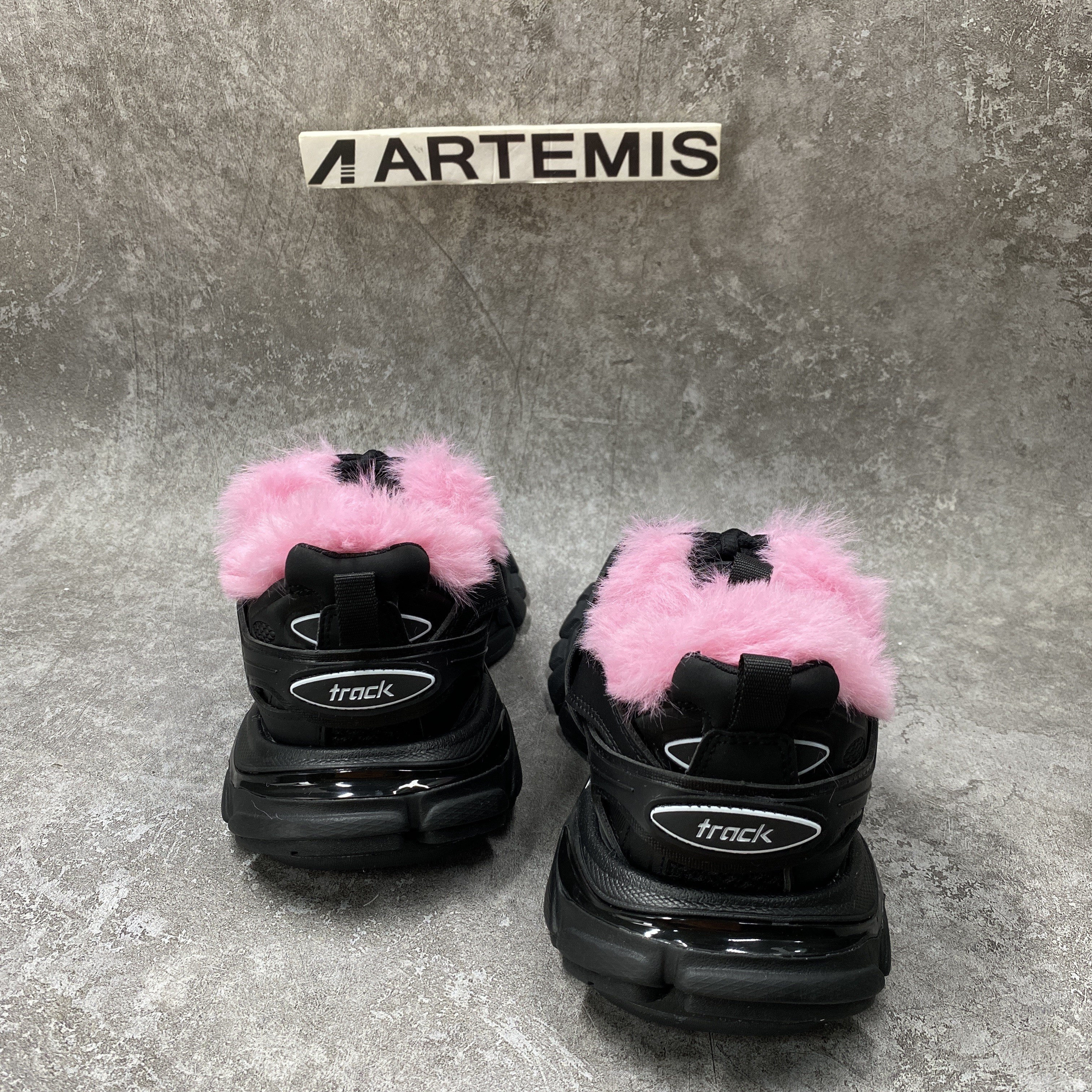 Balenciga Track Sneaker Pink Fur