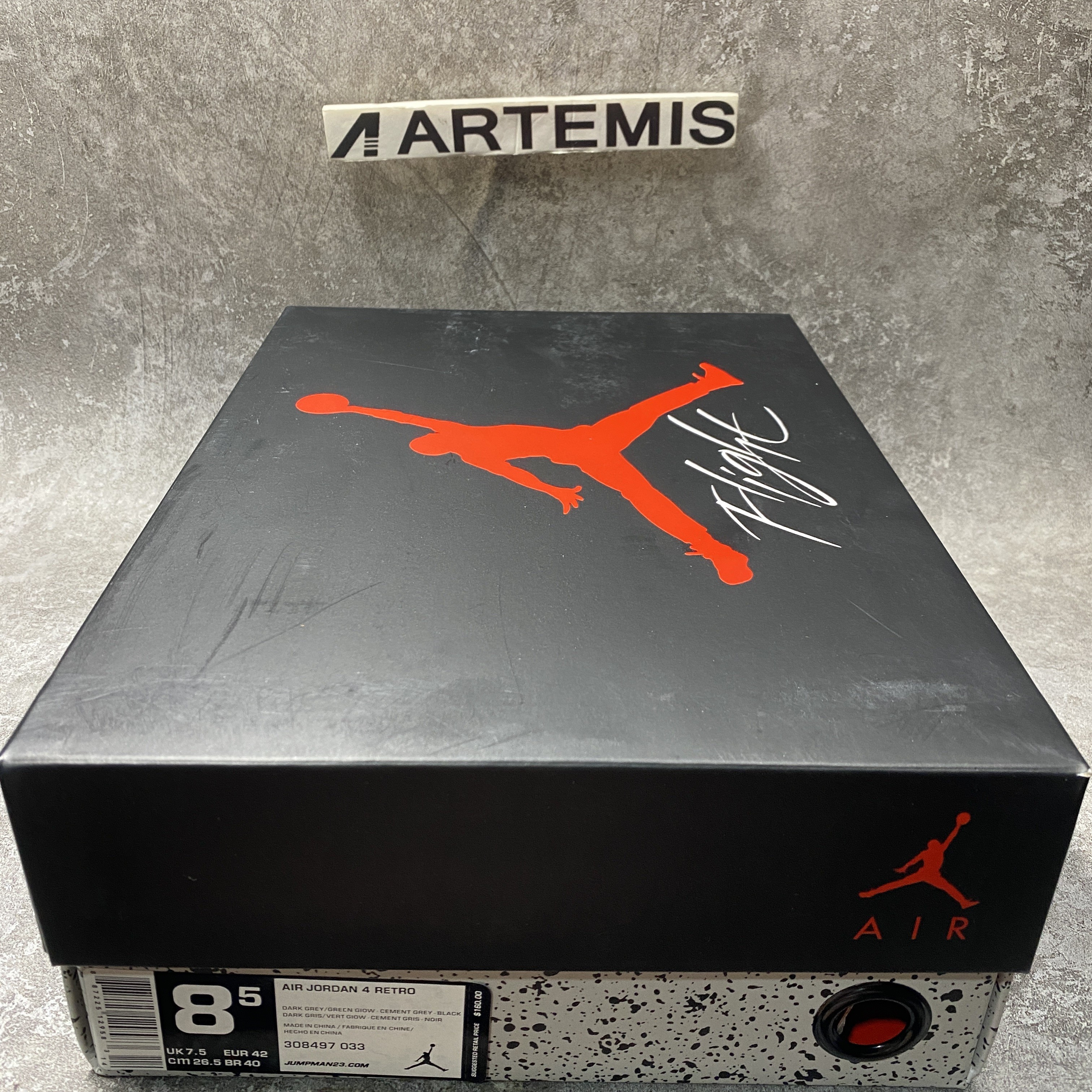 Air Jordan 4 Retro Green Glow