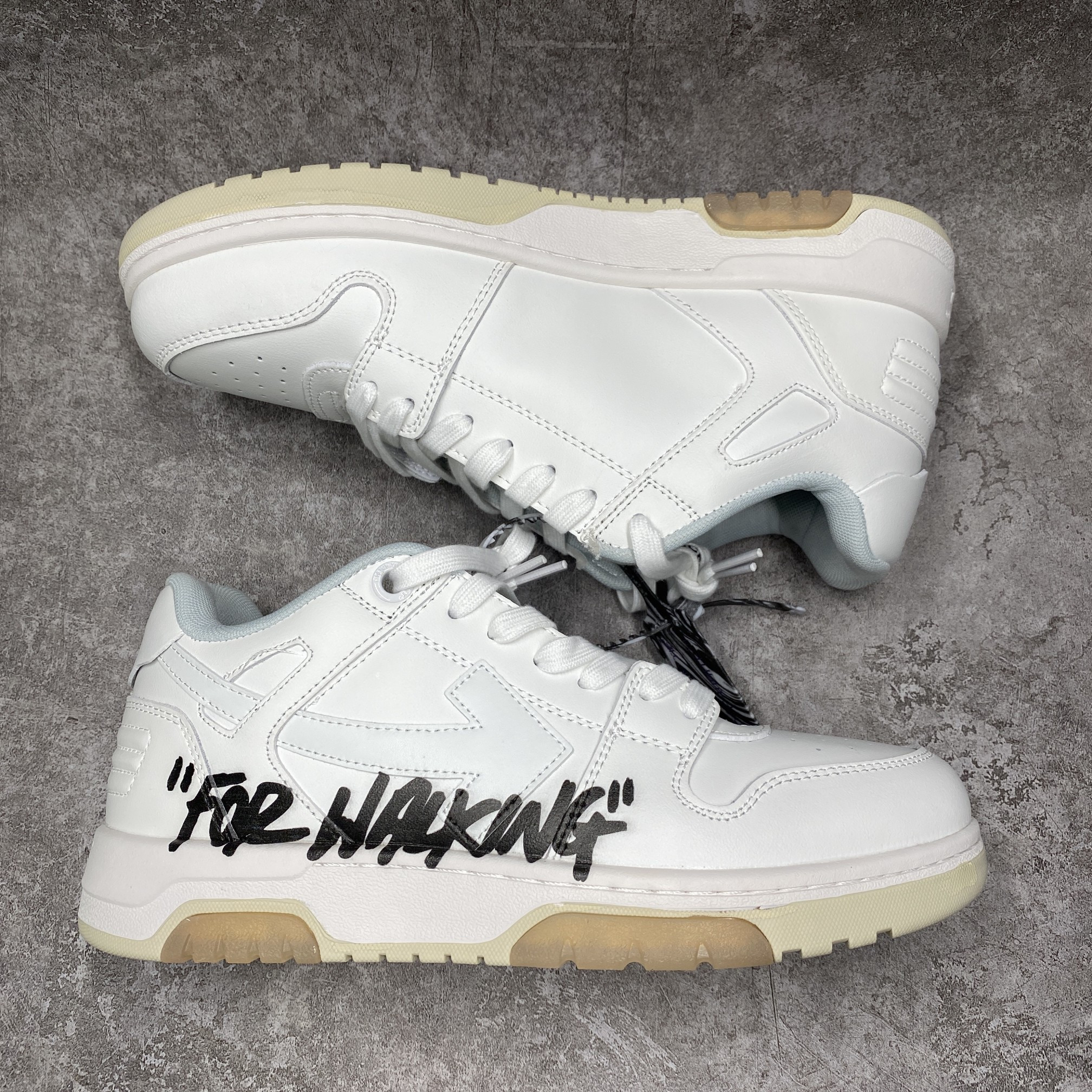 OFF-WHITE Out Of Office Leisure Sneakers Black White