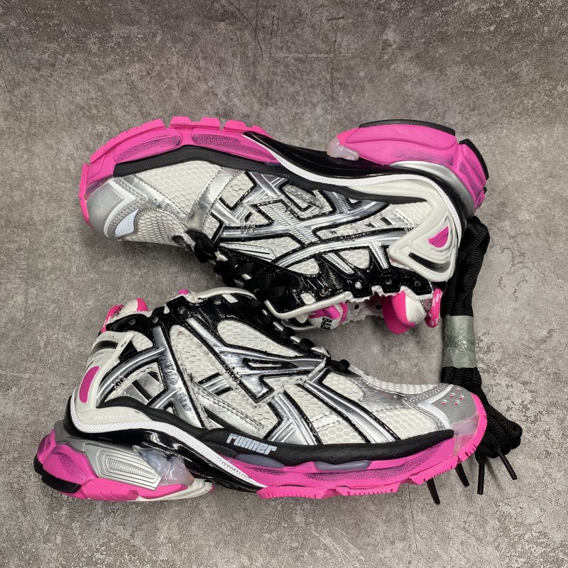 Balenciga Runner Sneakers In Silver