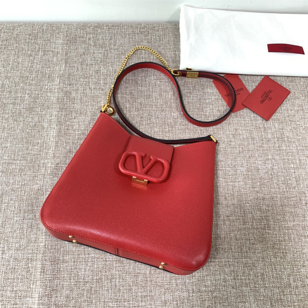 Va1e*ntin0 garavani vsling hobo small bag red