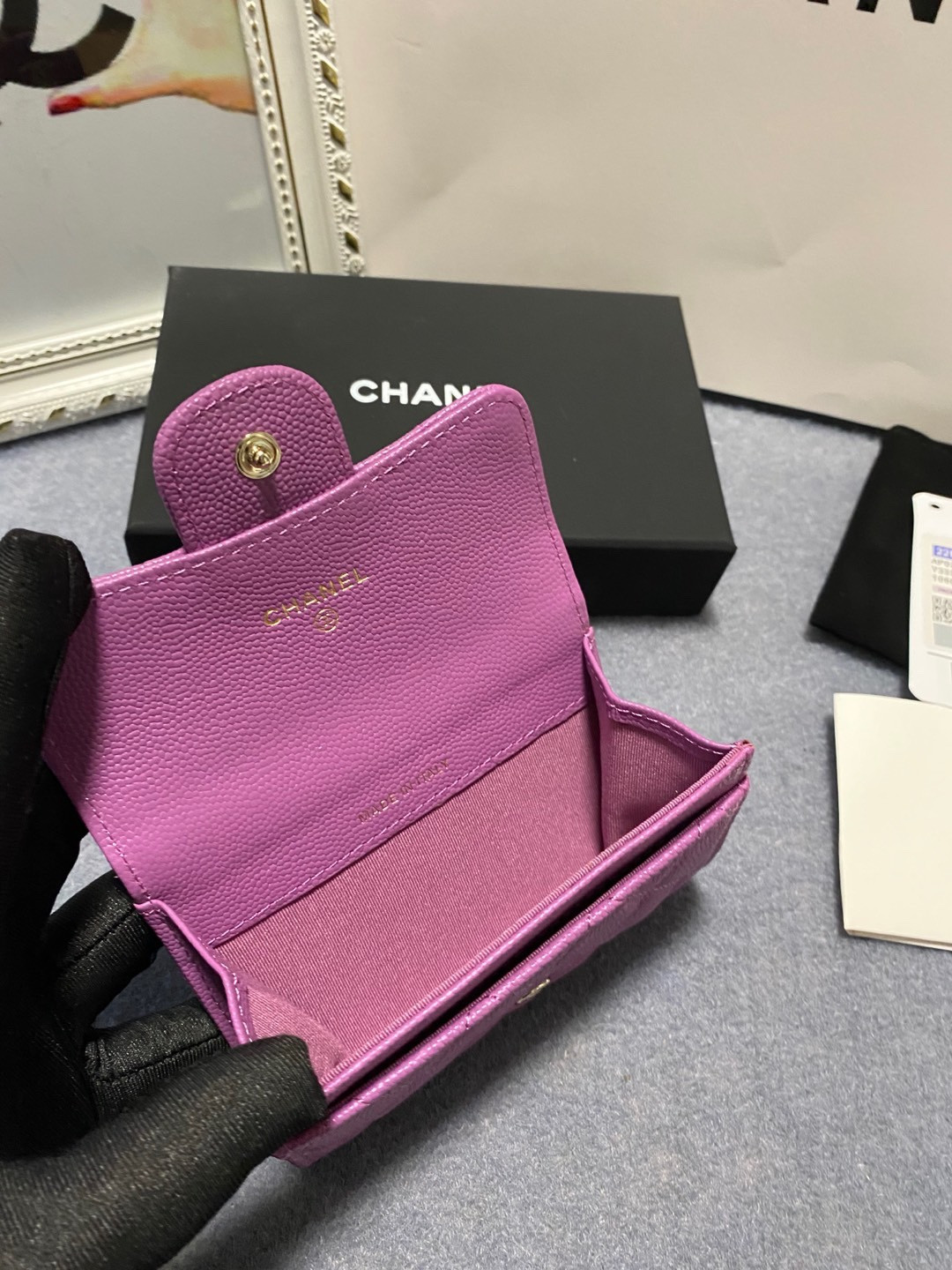 Ch*el card holder 11.3 x 7.5 x 2.5 cm