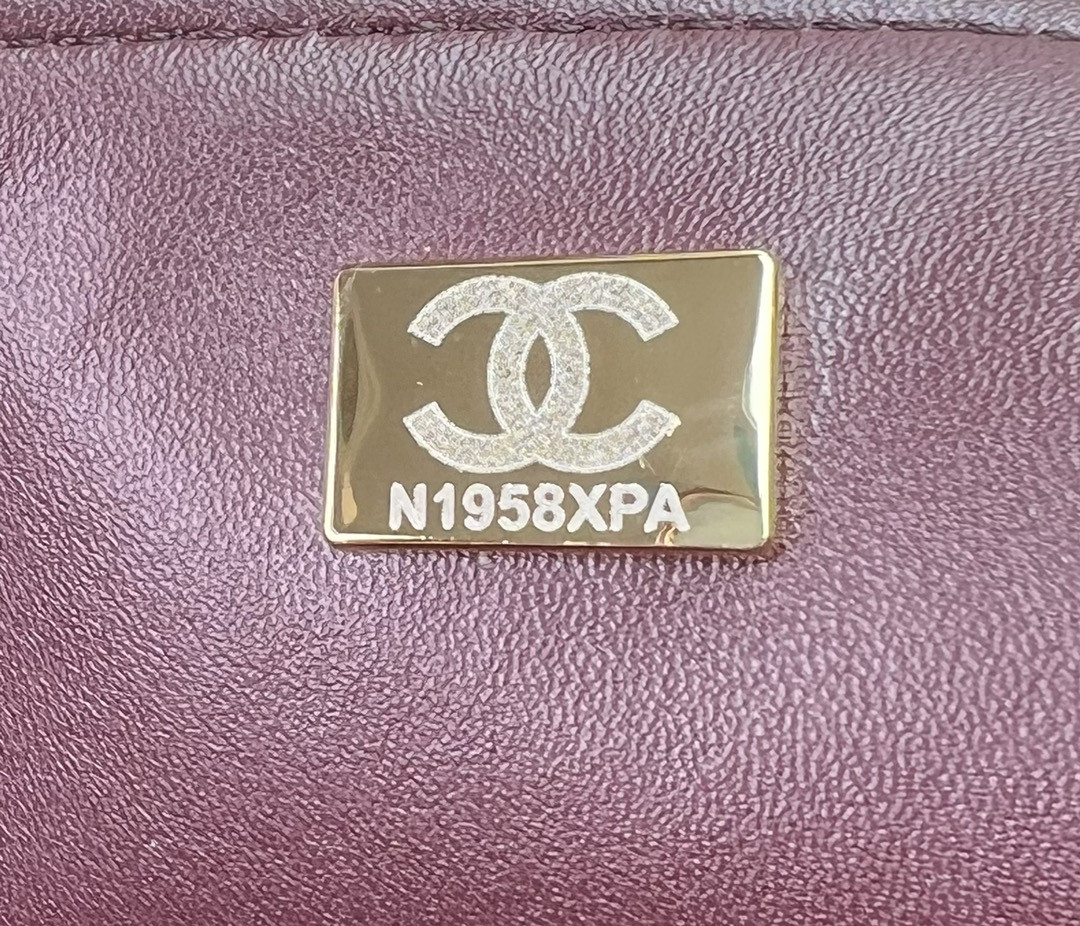 Ch*el classic 11.12 handbag tweed & gold-tone metal 6 × 9.9 × 2.5 in