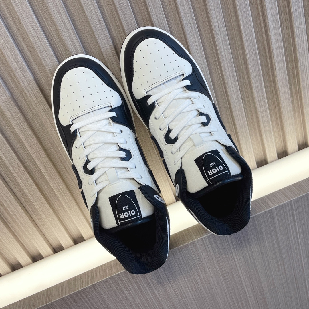 ua D*or b57 mid-top sneaker black and white