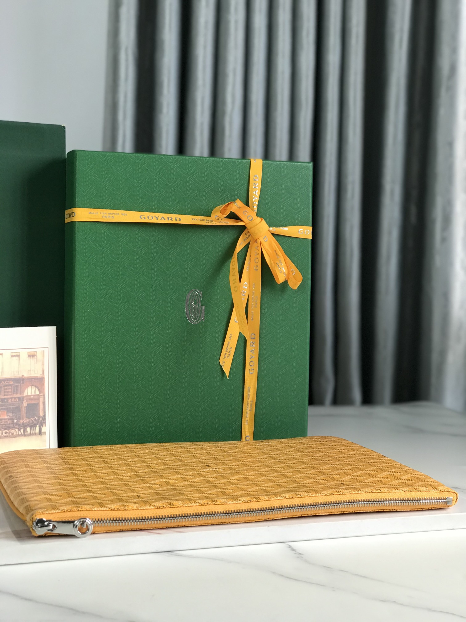 Go*ard Go*ardine senat mm pouch palladium hardware 36x26x0.5cm