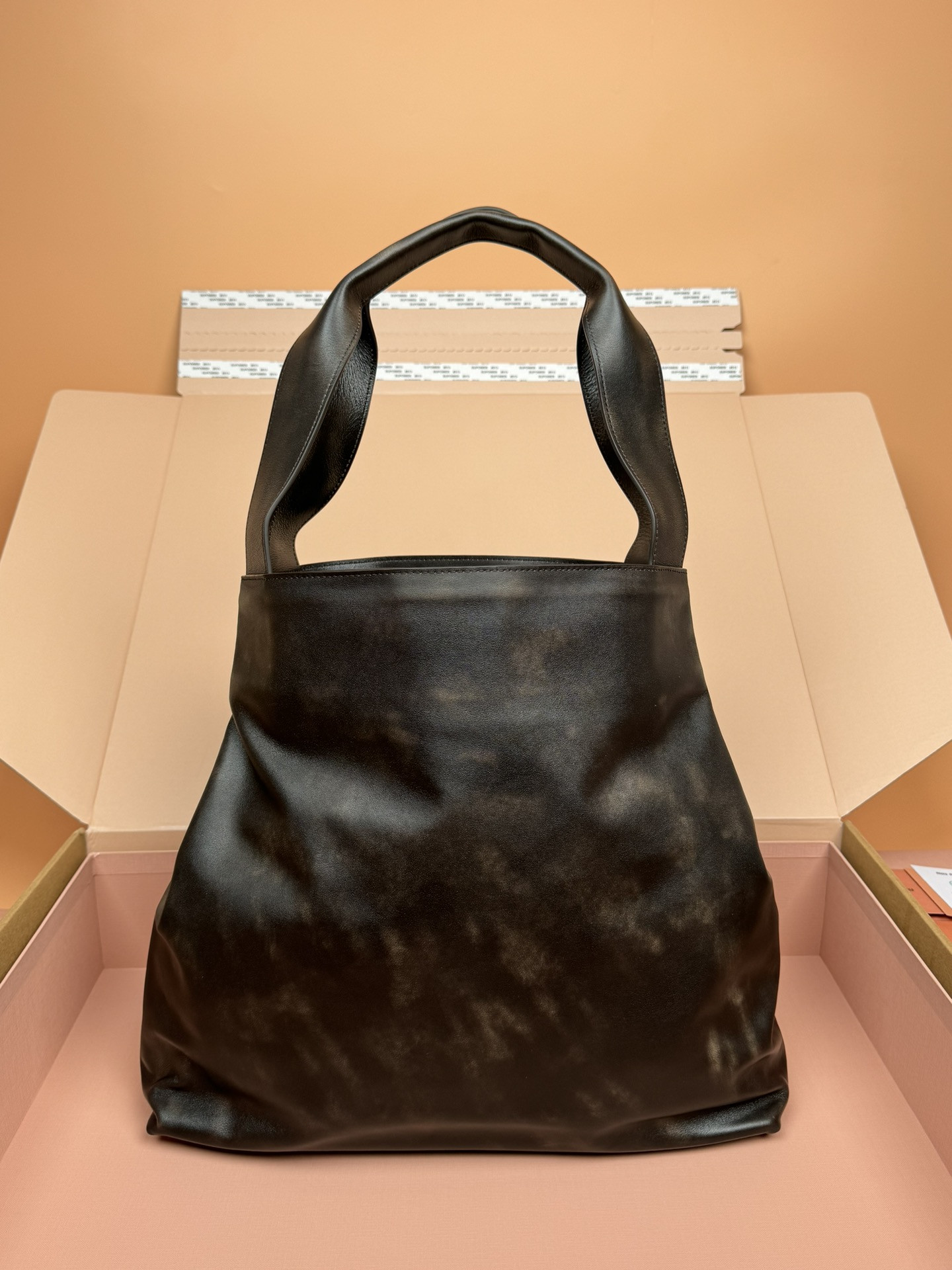 Miu Miu Leather Hobo Bag 39x38.5x11cm